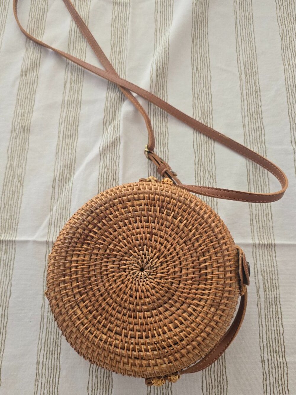 Woven Round Cross-body
